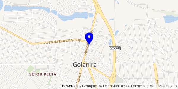 Mapa de Goianira - Fisioterapeutas