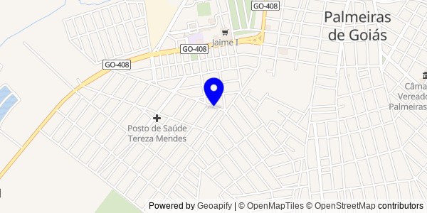 Mapa de Hidrolândia - Fisioterapeutas