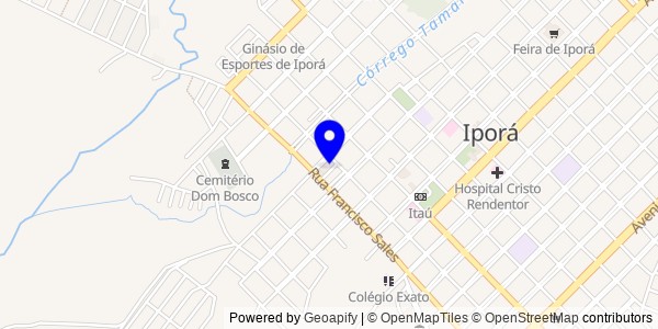 Mapa de Iporá - Fisioterapeutas