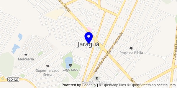 Mapa de Jaraguá - Fisioterapeutas