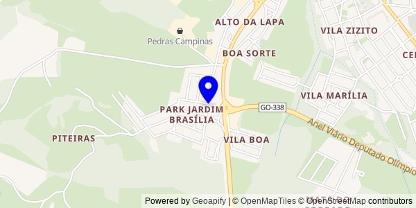 Mapa de Nova Glória - Nutricionistas