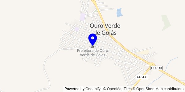 Mapa de Ouro Verde de Goiás - Nutricionistas