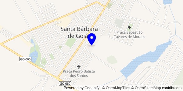 Mapa de Santa Bárbara de Goiás - Fisioterapeutas