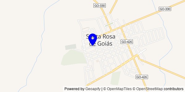 Mapa de Santa Rosa de Goiás - Fisioterapeutas