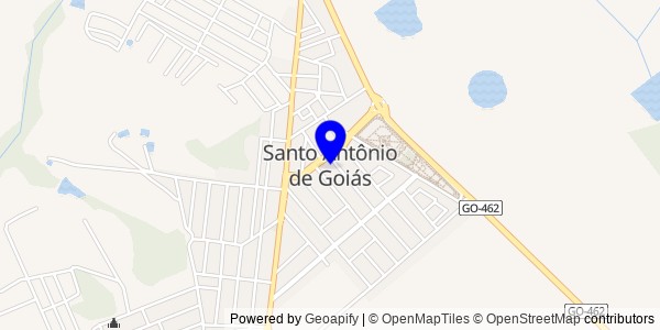 Mapa de Santo Antônio de Goiás - Fisioterapeutas