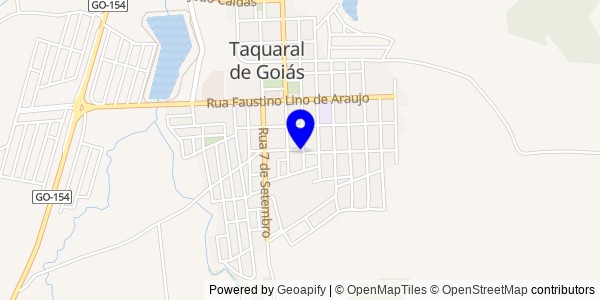 Mapa de Taquaral de Goiás - Fisioterapeutas