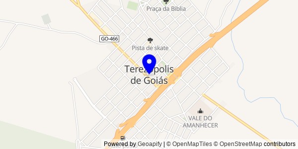 Mapa de Terezópolis de Goiás - Fisioterapeutas