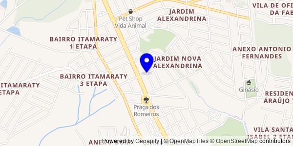 Mapa de Abadiânia - Fisioterapeutas