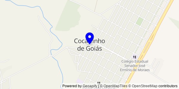 Mapa de Cocalzinho de Goiás - Nutricionistas