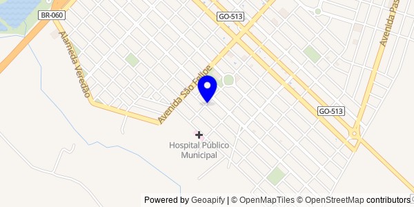 Mapa de Acreúna - Nutricionistas