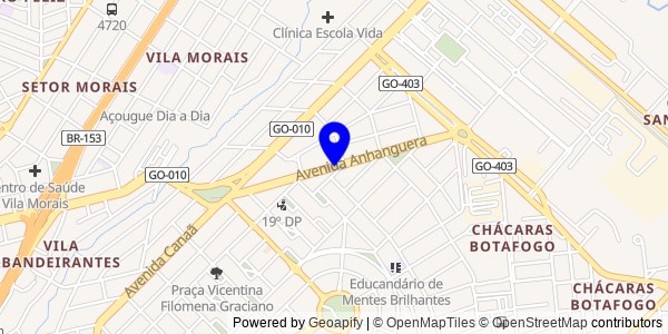 Mapa de Anhanguera - Fisioterapeutas