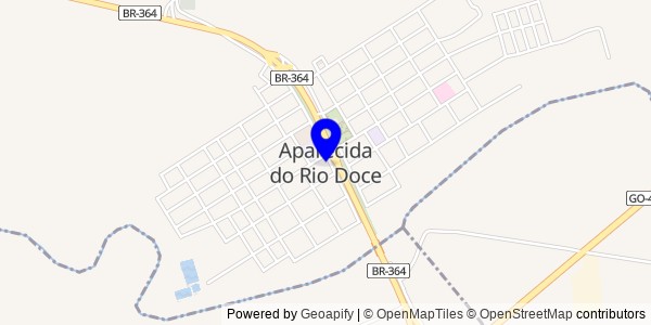 Mapa de Aparecida do Rio Doce - Fisioterapeutas