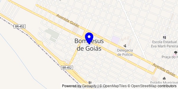 Mapa de Bom Jesus de Goiás - Nutricionistas