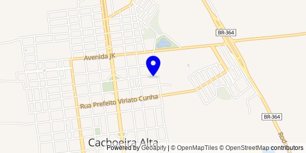 Mapa de Cachoeira Alta - Fisioterapeutas