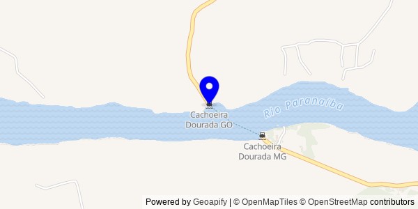 Mapa de Cachoeira Dourada - Fisioterapeutas