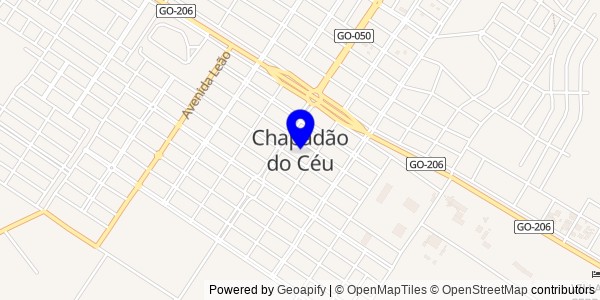 Mapa de Chapadão do Céu - Nutricionistas