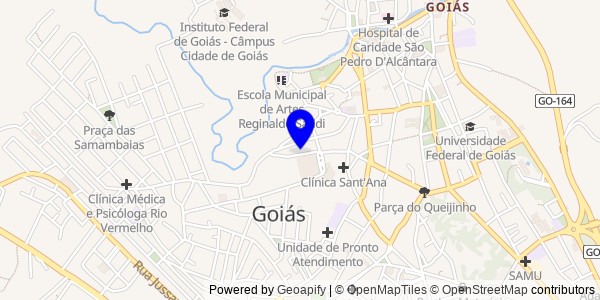 Mapa de Gameleira de Goiás - Nutricionistas