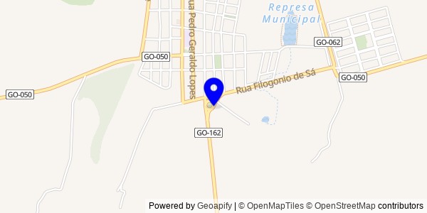 Mapa de Palminópolis - Fisioterapeutas