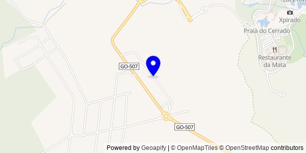 Mapa de Rio Quente - Nutricionistas