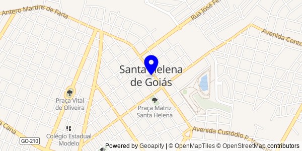 Mapa de Santa Helena de Goiás - Nutricionistas