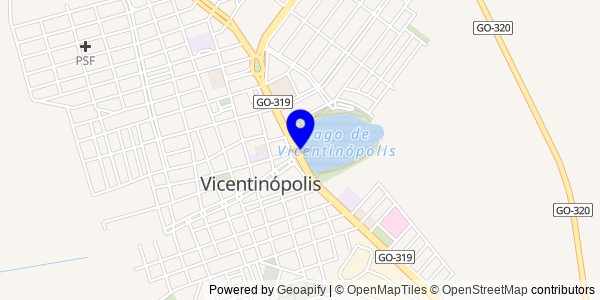 Mapa de Vicentinópolis - Nutricionistas