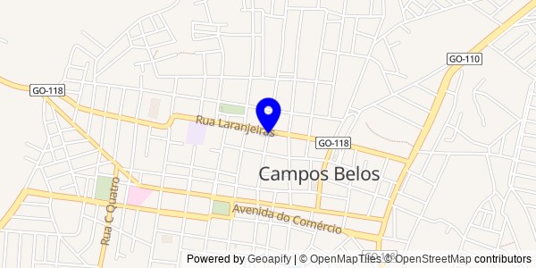Mapa de Campos Belos - Nutricionistas