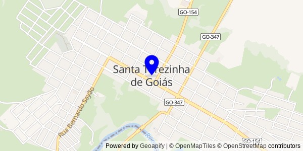 Mapa de Santa Terezinha de Goiás - Fisioterapeutas