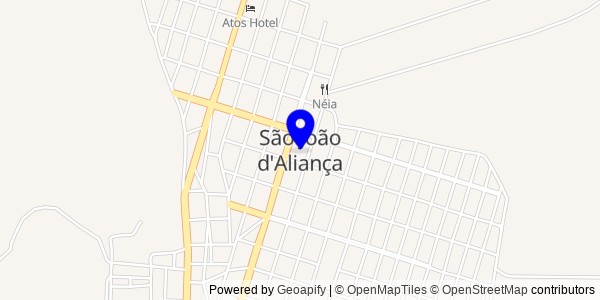 Mapa de São João d'Aliança - Fisioterapeutas