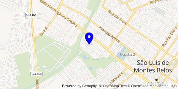 Mapa de Aragarças - Fisioterapeutas