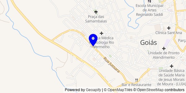 Mapa de Jussara - Fisioterapeutas