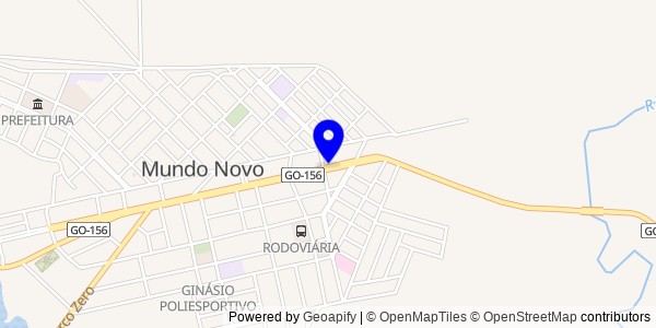 Mapa de Mundo Novo - Fisioterapeutas