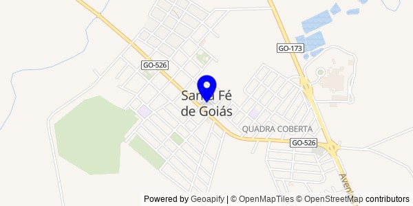 Mapa de Santa Fé de Goiás - Nutricionistas