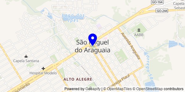Mapa de São Miguel do Araguaia - Nutricionistas