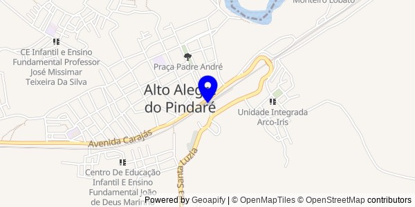 Mapa de Alto Alegre do Pindaré - Fisioterapeutas
