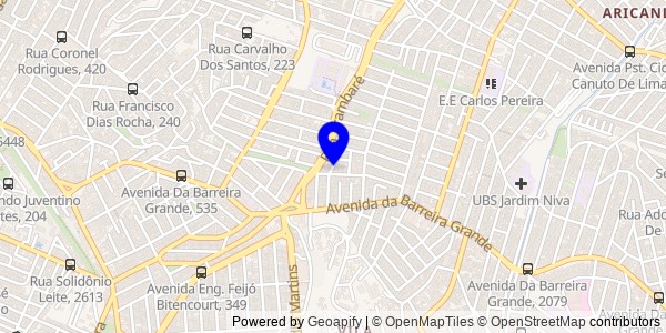 Mapa de Araguanã - Nutricionistas