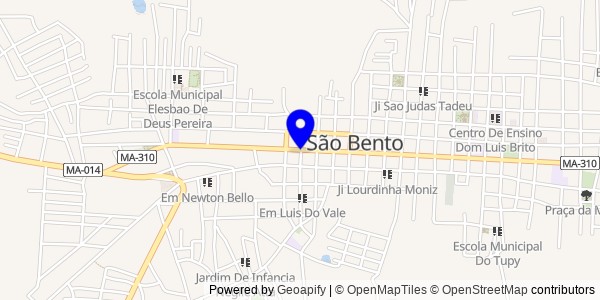 Mapa de Governador Newton Bello - Nutricionistas