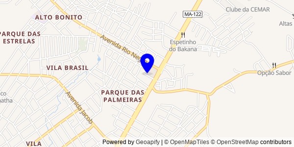 Mapa de Ribamar Fiquene - Fisioterapeutas