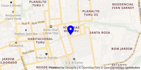 Mapa de Santa Inês - Nutricionistas