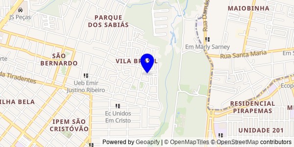 Mapa de Santa Luzia - Fisioterapeutas