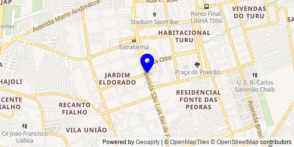 Mapa de Barão de Grajaú - Fisioterapeutas