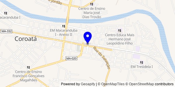 Mapa de Coroatá - Fisioterapeutas