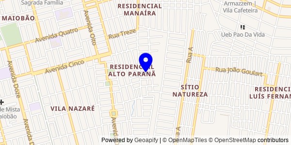 Mapa de Matões - Nutricionistas