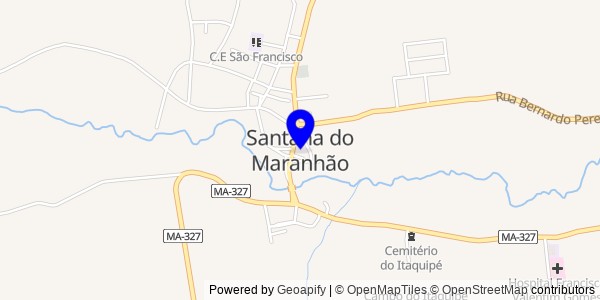 Mapa de Santana do Maranhão - Fisioterapeutas