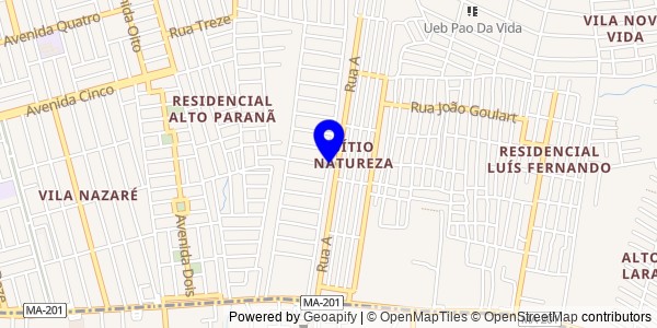 Mapa de Anajatuba - Fisioterapeutas