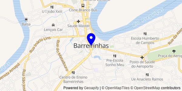 Mapa de Barreirinhas - Nutricionistas