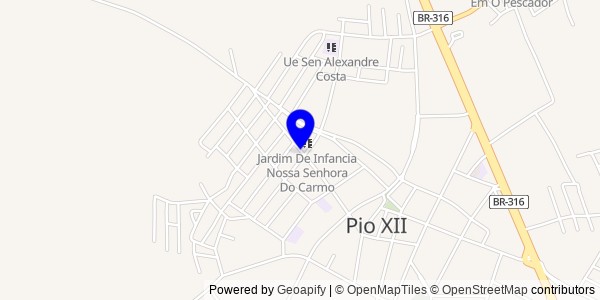 Mapa de Bela Vista do Maranhão - Fisioterapeutas