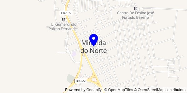 Mapa de Miranda do Norte - Fisioterapeutas