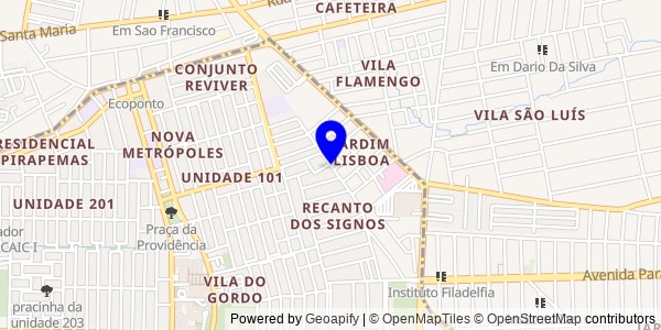 Mapa de Palmeirândia - Nutricionistas