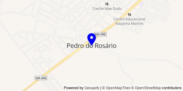 Mapa de Pedro do Rosário - Nutricionistas