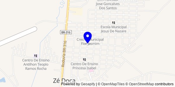 Mapa de Penalva - Nutricionistas